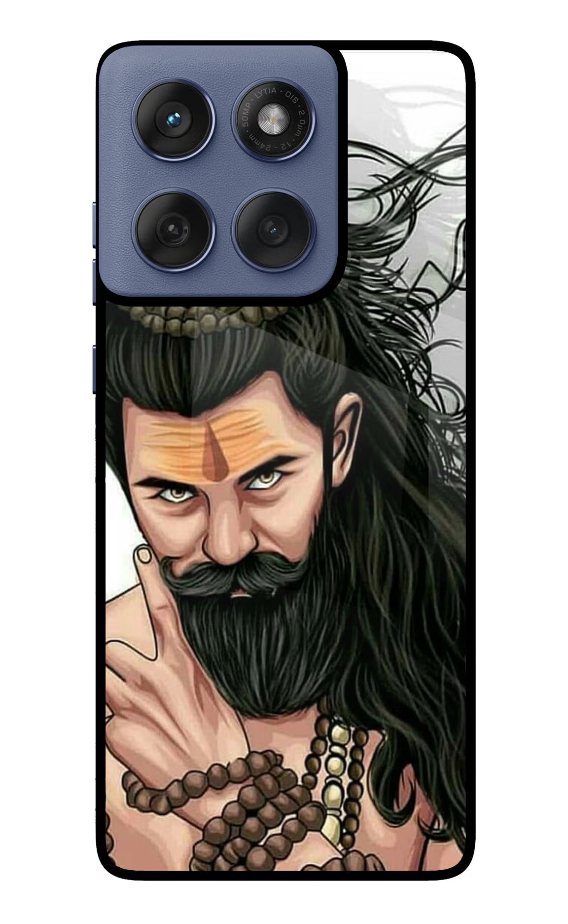 Mahadev Moto Edge 60 Fusion Glass Case Back Cover by Casekaro