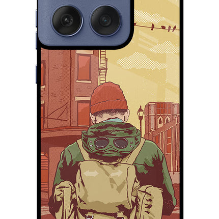 Adventurous Moto Edge 60 Fusion Glass Case Back Cover by Casekaro