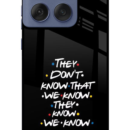 FRIENDS Dialogue Moto Edge 60 Fusion Glass Case Back Cover by Casekaro