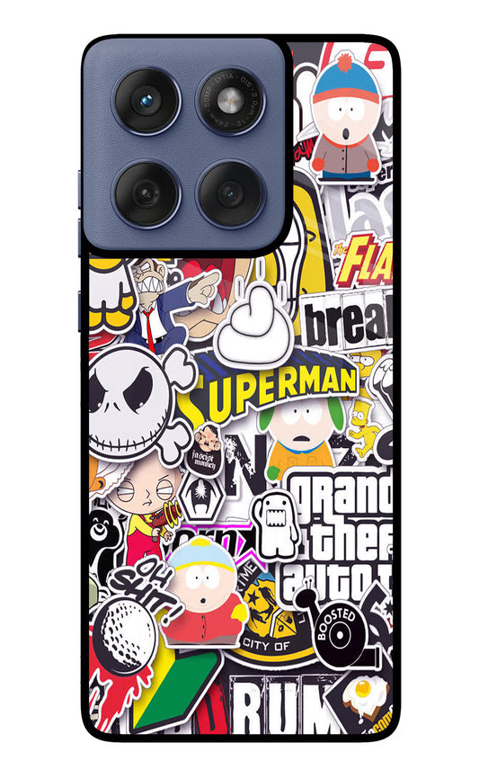 Sticker Bomb Moto Edge 60 Fusion Glass Case