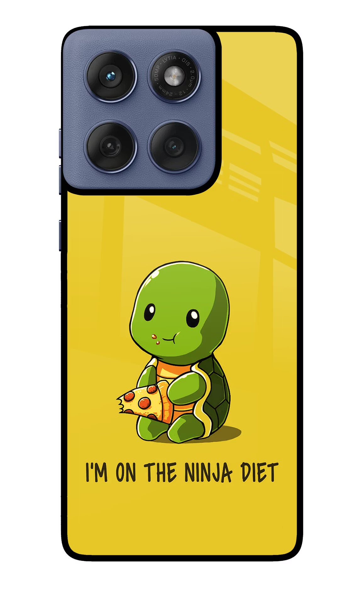 I'm on Ninja Diet Moto Edge 60 Fusion Glass Case Back Cover by Casekaro