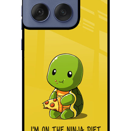 I'm on Ninja Diet Moto Edge 60 Fusion Glass Case Back Cover by Casekaro