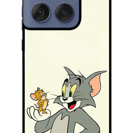 Tom & Jerry Moto Edge 60 Fusion Glass Case Back Cover by Casekaro