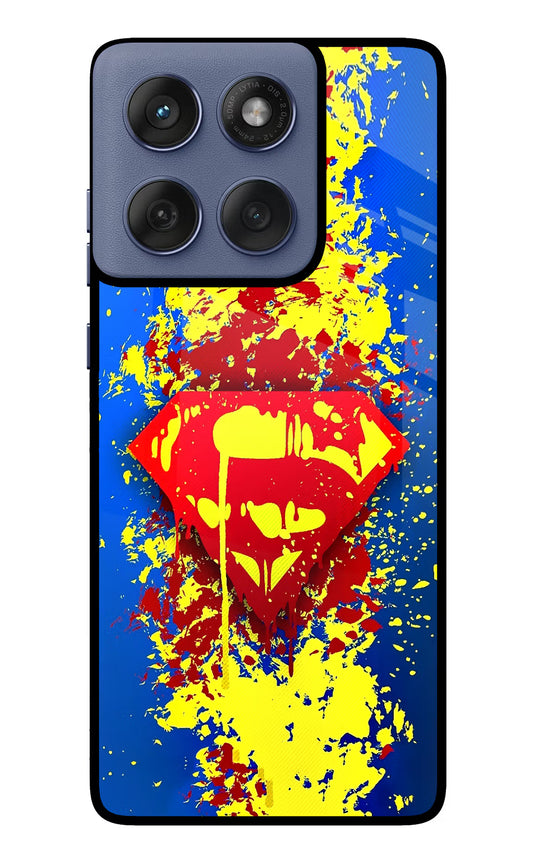Superman logo Moto Edge 60 Fusion Glass Case