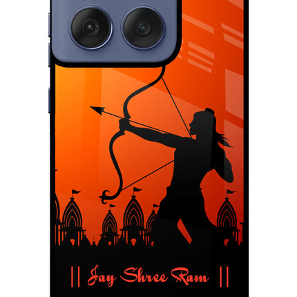 Lord Ram - 4 Moto Edge 60 Fusion Glass Case Back Cover by Casekaro
