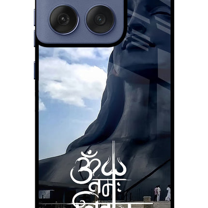 Om Namah Shivay Moto Edge 60 Fusion Glass Case Back Cover by Casekaro
