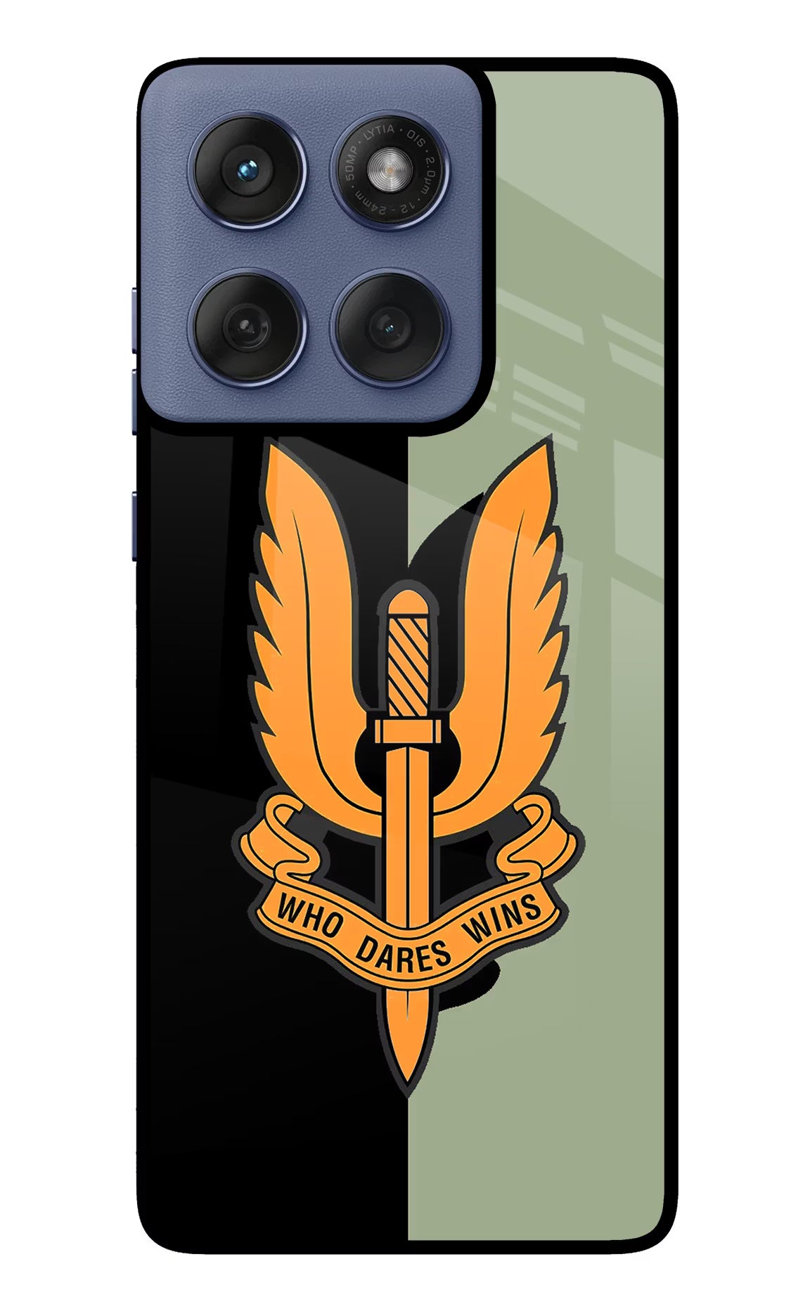 Balidan Logo Moto Edge 60 Fusion Glass Case Back Cover by Casekaro