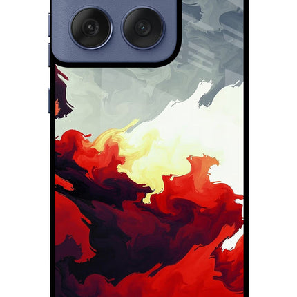 Fire Cloud Moto Edge 60 Fusion Glass Case Back Cover by Casekaro