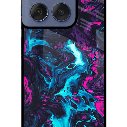 Abstract Moto Edge 60 Fusion Glass Case Back Cover by Casekaro