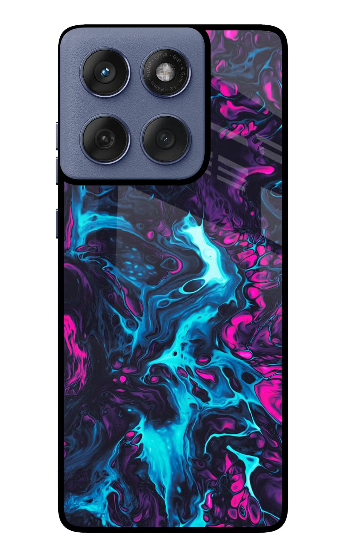 Abstract Moto Edge 60 Fusion Glass Case Back Cover by Casekaro