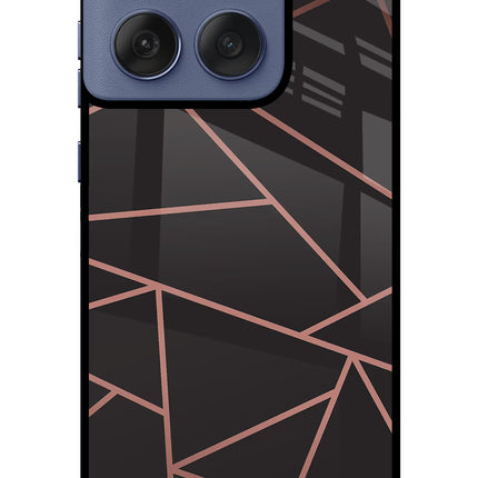 Geometric Pattern Moto Edge 60 Fusion Glass Case Back Cover by Casekaro