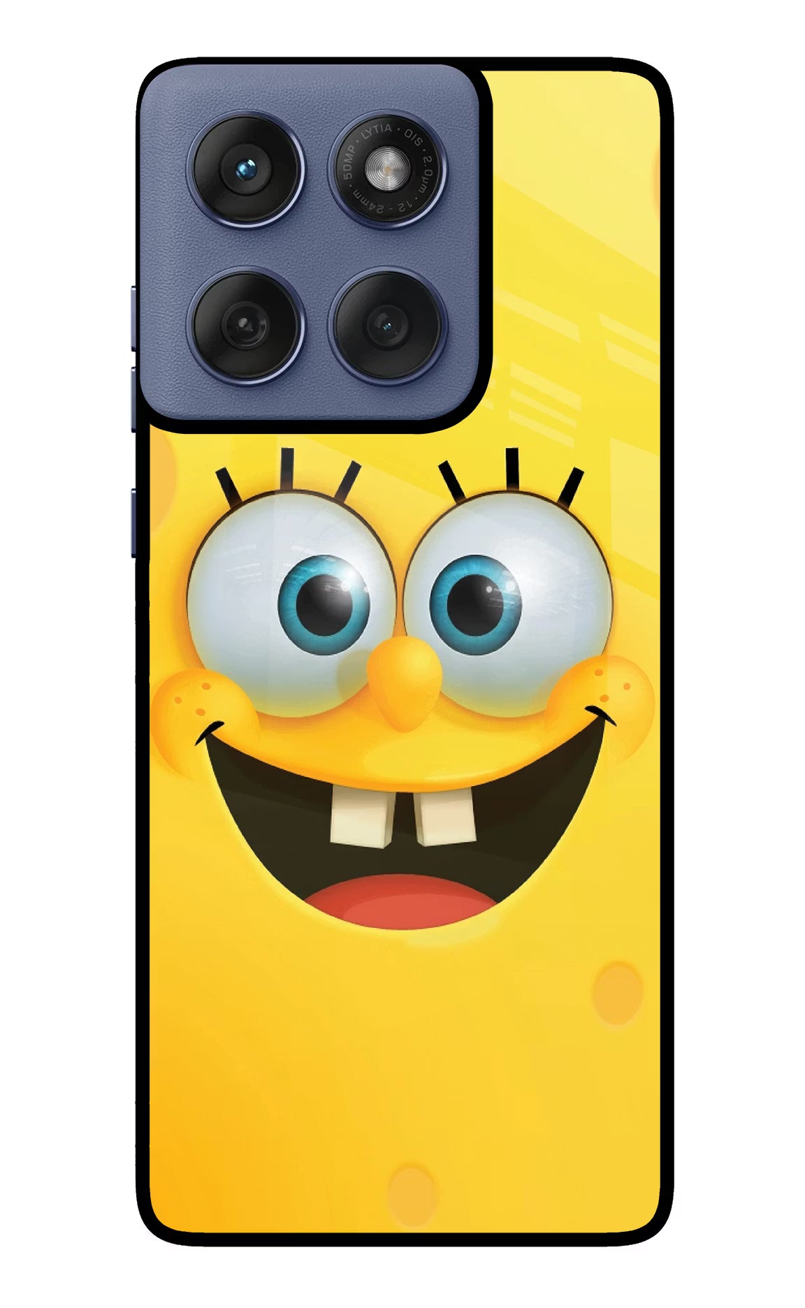 Sponge 1 Moto Edge 60 Fusion Glass Case Back Cover by Casekaro