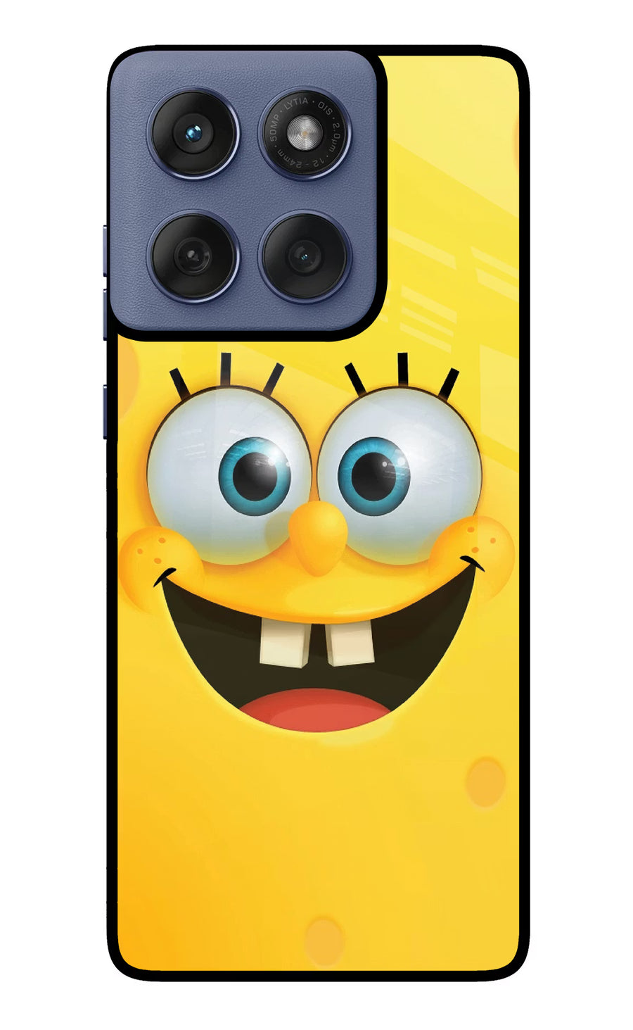 Sponge 1 Moto Edge 60 Fusion Back Cover, Metal case