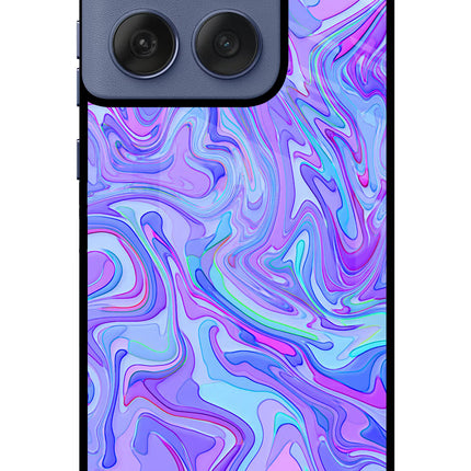 Glitter Moto Edge 60 Fusion Glass Case Back Cover by Casekaro