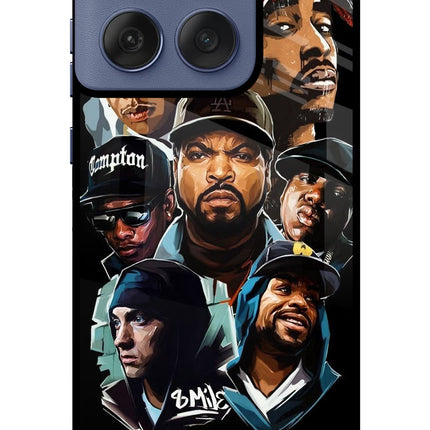 Rappers Moto Edge 60 Fusion Glass Case Back Cover by Casekaro