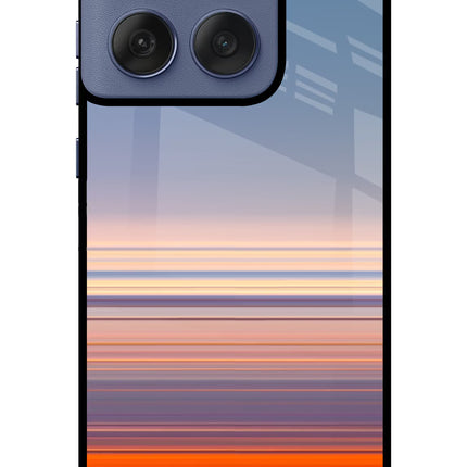 Morning Colors Moto Edge 60 Fusion Glass Case Back Cover by Casekaro