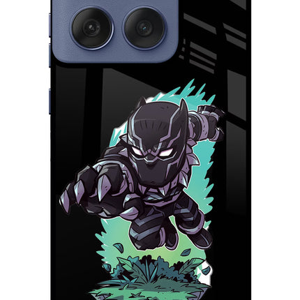 Black Panther Moto Edge 60 Fusion Glass Case Back Cover by Casekaro