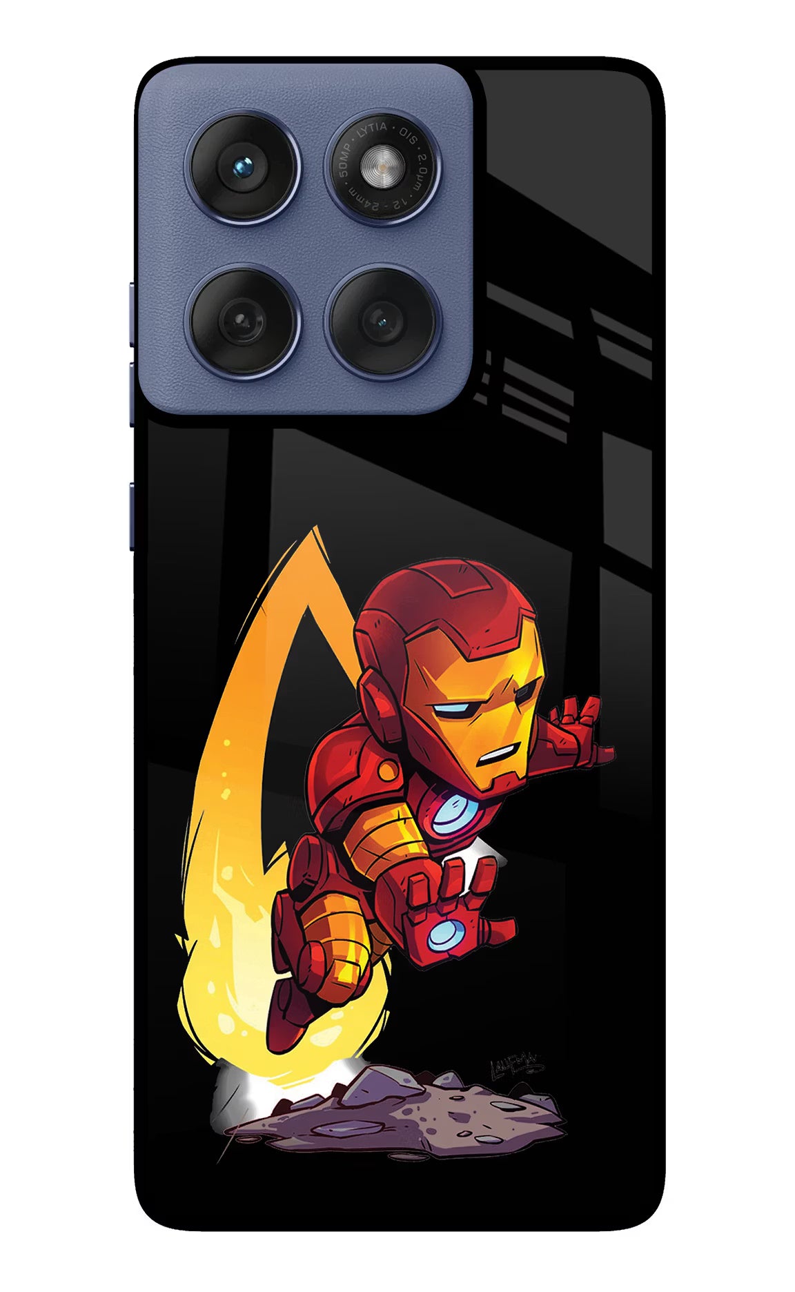 IronMan Moto Edge 60 Fusion Glass Case Back Cover by Casekaro