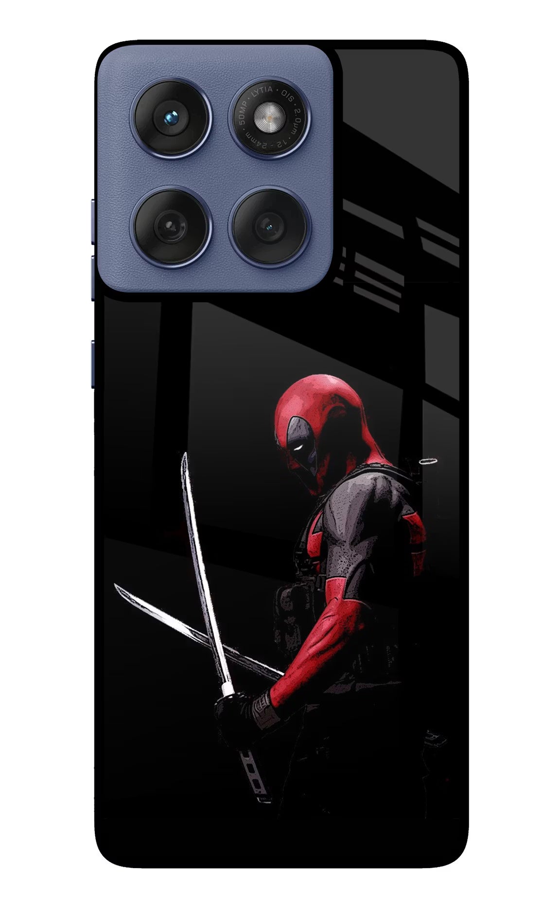 Deadpool Moto Edge 60 Fusion Glass Case Back Cover by Casekaro