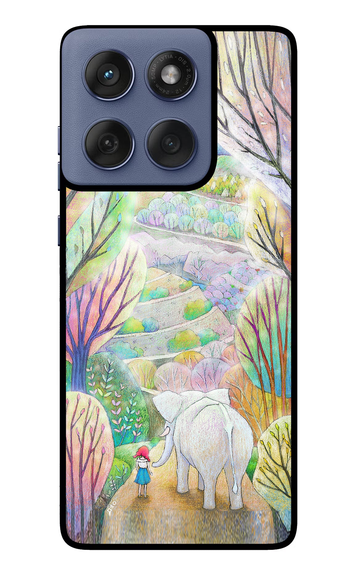 Nature Painting Moto Edge 60 Fusion Glass Case
