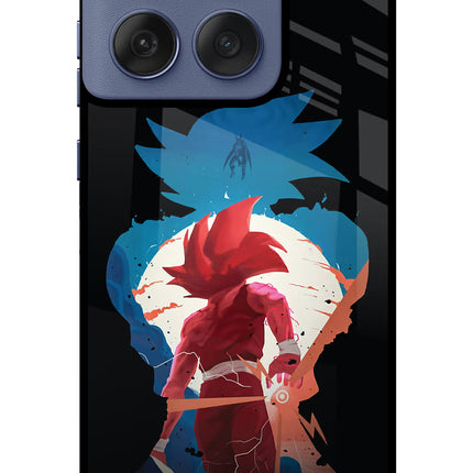 Goku Moto Edge 60 Fusion Glass Case Back Cover by Casekaro