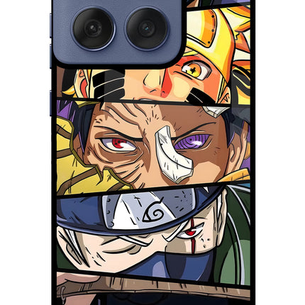 Naruto Character Moto Edge 60 Fusion Glass Case Back Cover by Casekaro