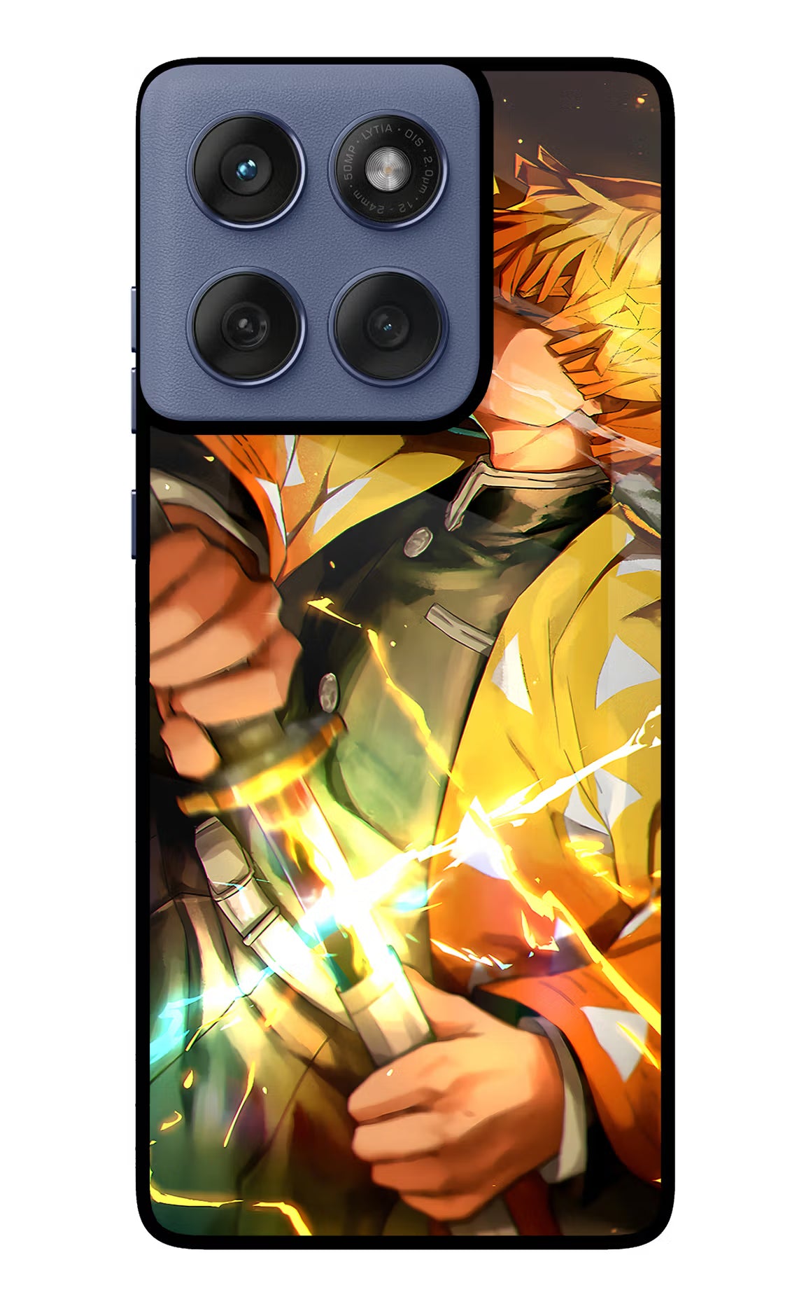 Demon Slayer Moto Edge 60 Fusion Glass Case Back Cover by Casekaro