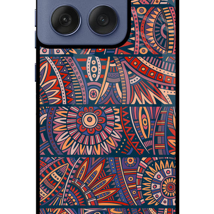 African Culture Design Moto Edge 60 Fusion Glass Case Back Cover by Casekaro