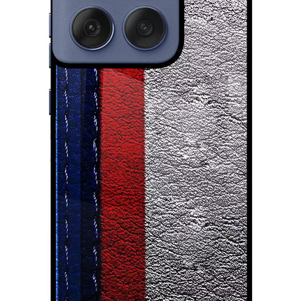 BMW Stripes Moto Edge 60 Fusion Glass Case Back Cover by Casekaro