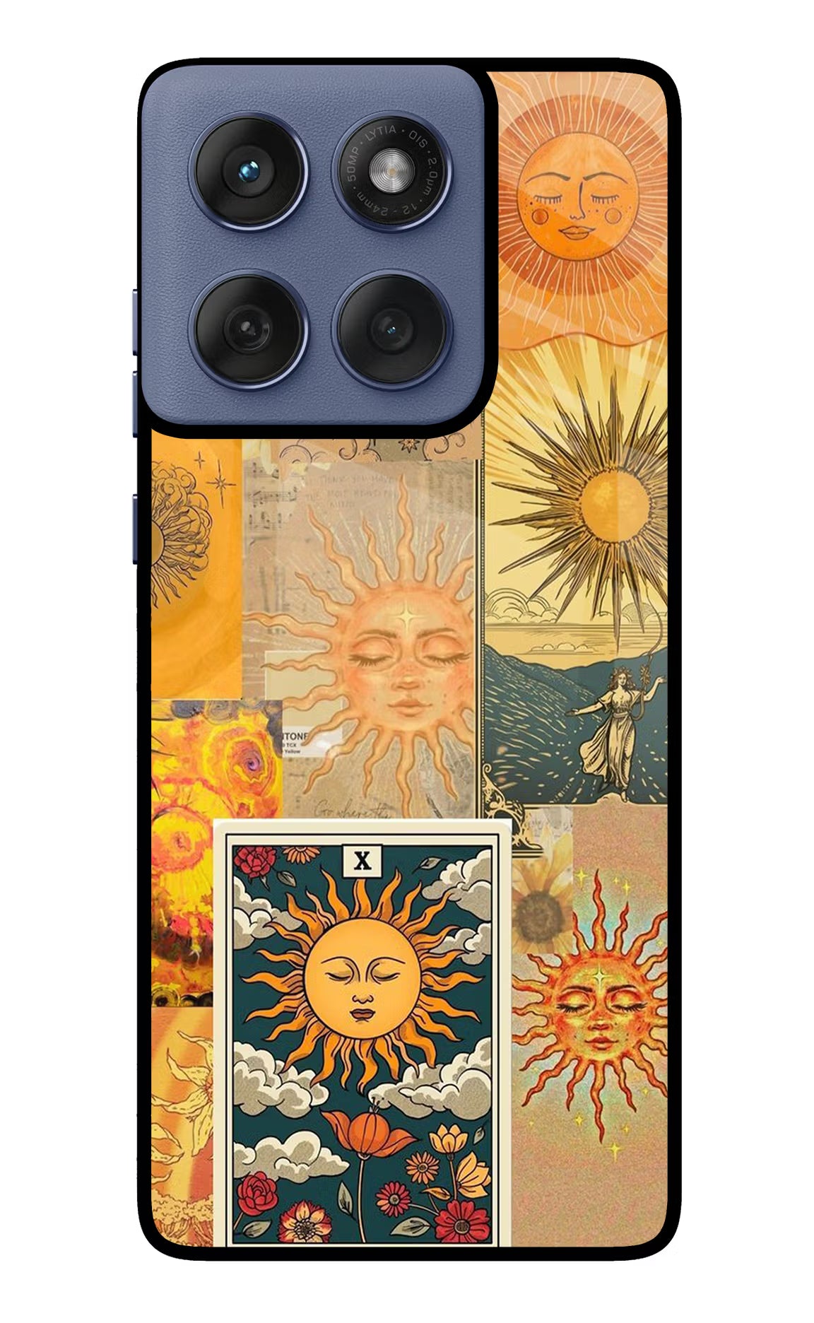 Sun Moto Edge 60 Fusion Glass Case Back Cover by Casekaro