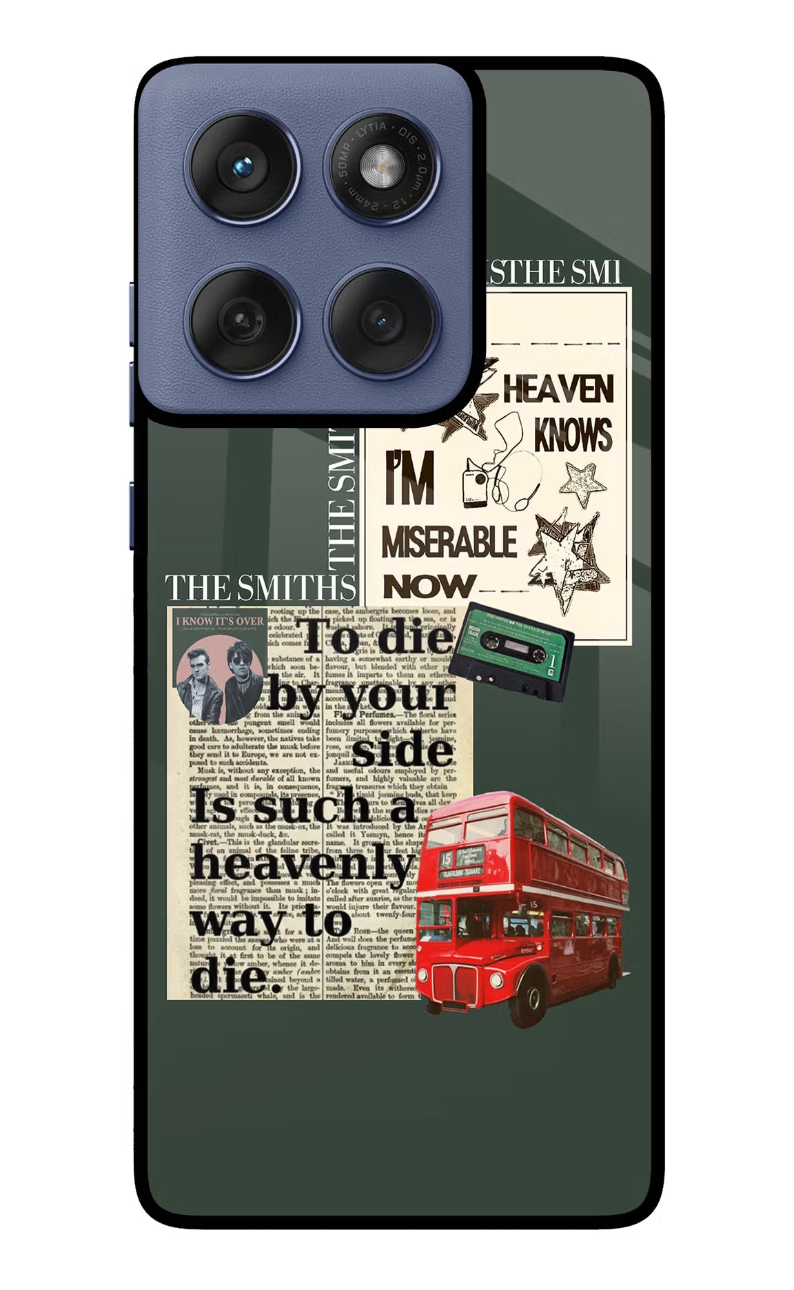 The Smiths Moto Edge 60 Fusion Glass Case Back Cover by Casekaro