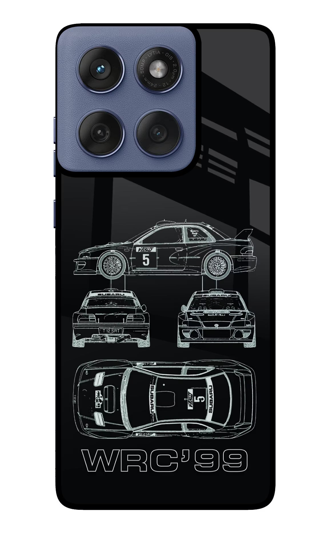 WRC'99 Moto Edge 60 Fusion Glass Case Back Cover by Casekaro