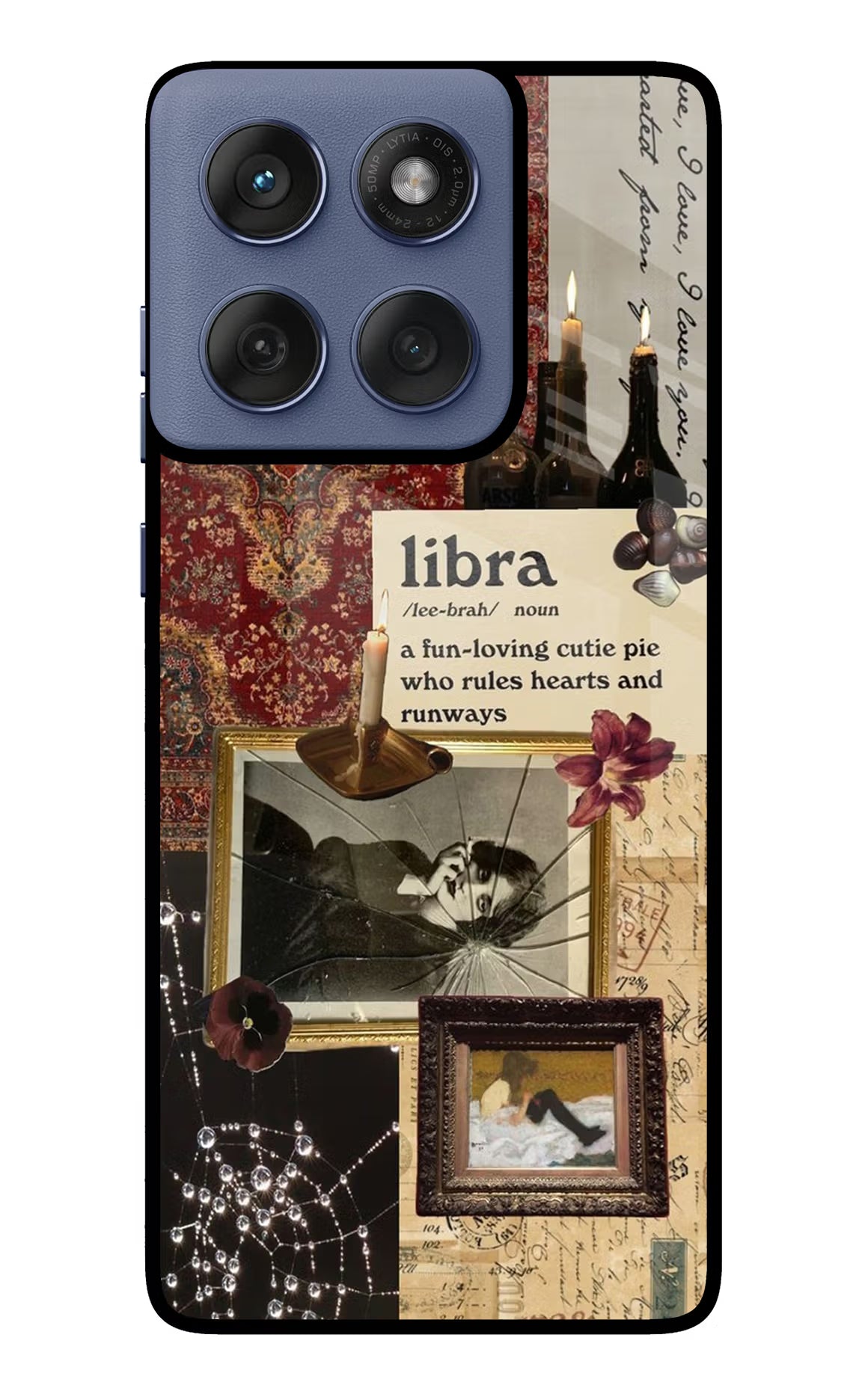 Libra Zodiac Moto Edge 60 Fusion Glass Case