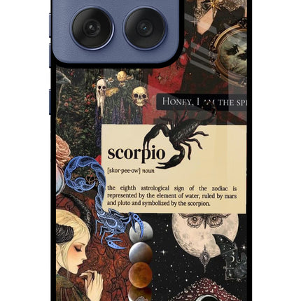 Scorpio Zodiac Moto Edge 60 Fusion Glass Case