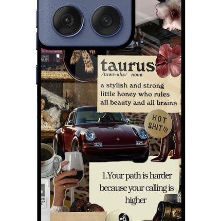 Taurus Zodiac Moto Edge 60 Fusion Glass Case