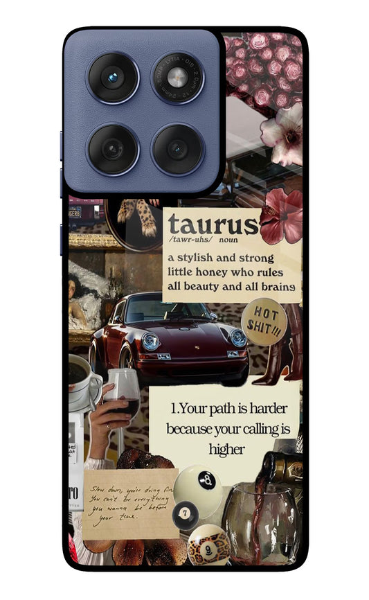 Taurus Zodiac Moto Edge 60 Fusion Glass Case