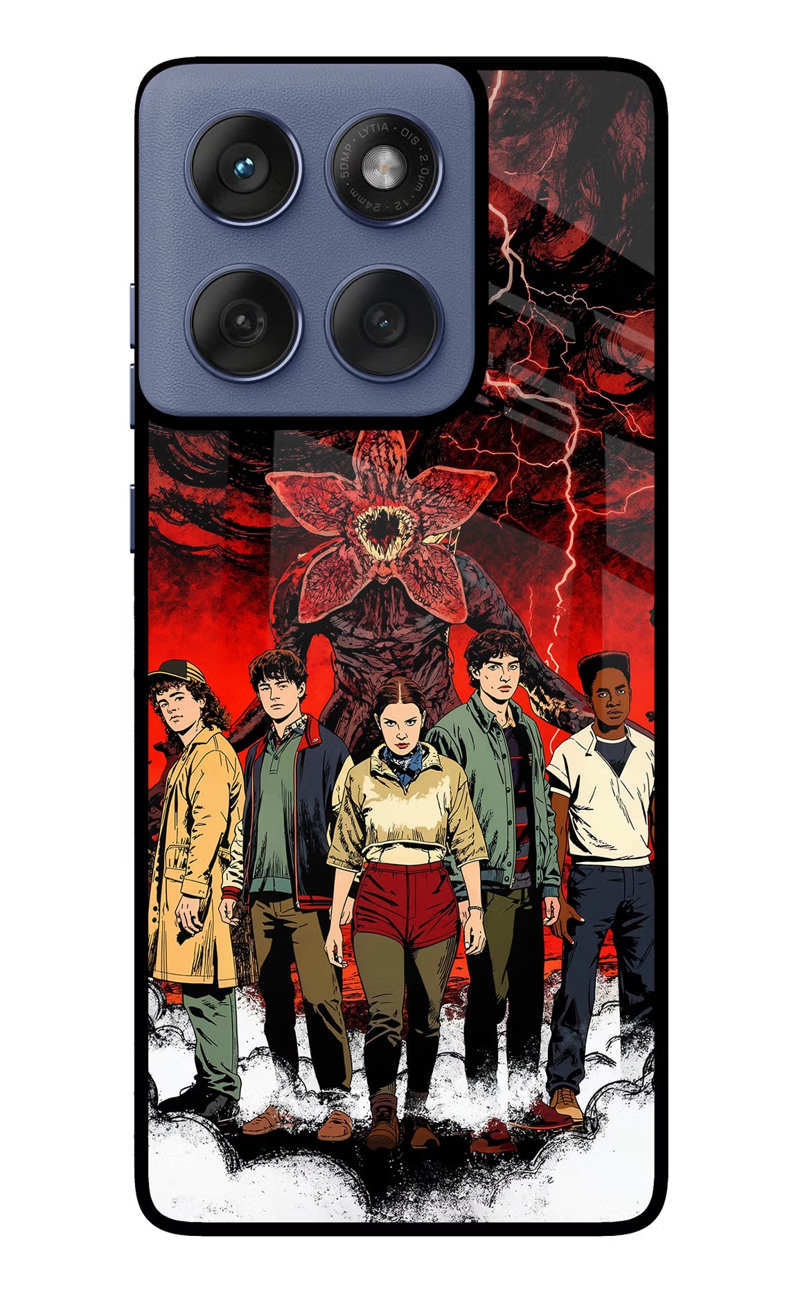 Ordinary Things Characters Moto Edge 60 Fusion Glass Case Back Cover by Casekaro