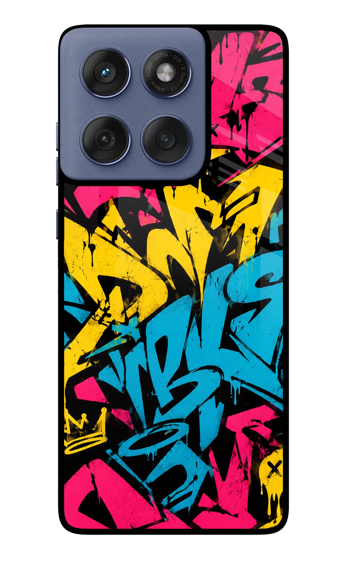 Graffiti Vibe Moto Edge 60 Fusion Glass Case