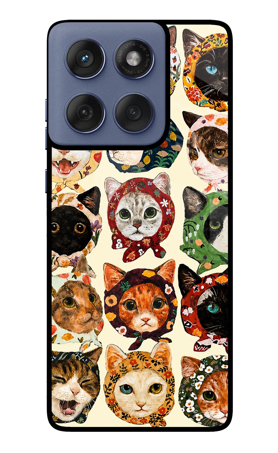 Cool Cat Moto Edge 60 Fusion Glass Case