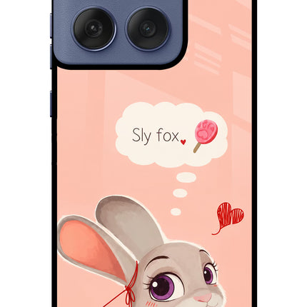 Judy Charm Moto Edge 60 Fusion Glass Case Back Cover by Casekaro