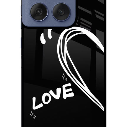 Love Line Moto Edge 60 Fusion Glass Case Back Cover by Casekaro