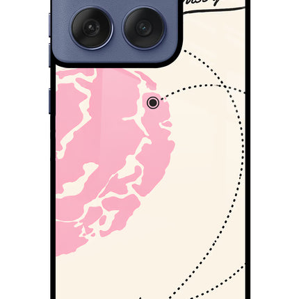 Miss Orbit Moto Edge 60 Fusion Glass Case Back Cover by Casekaro