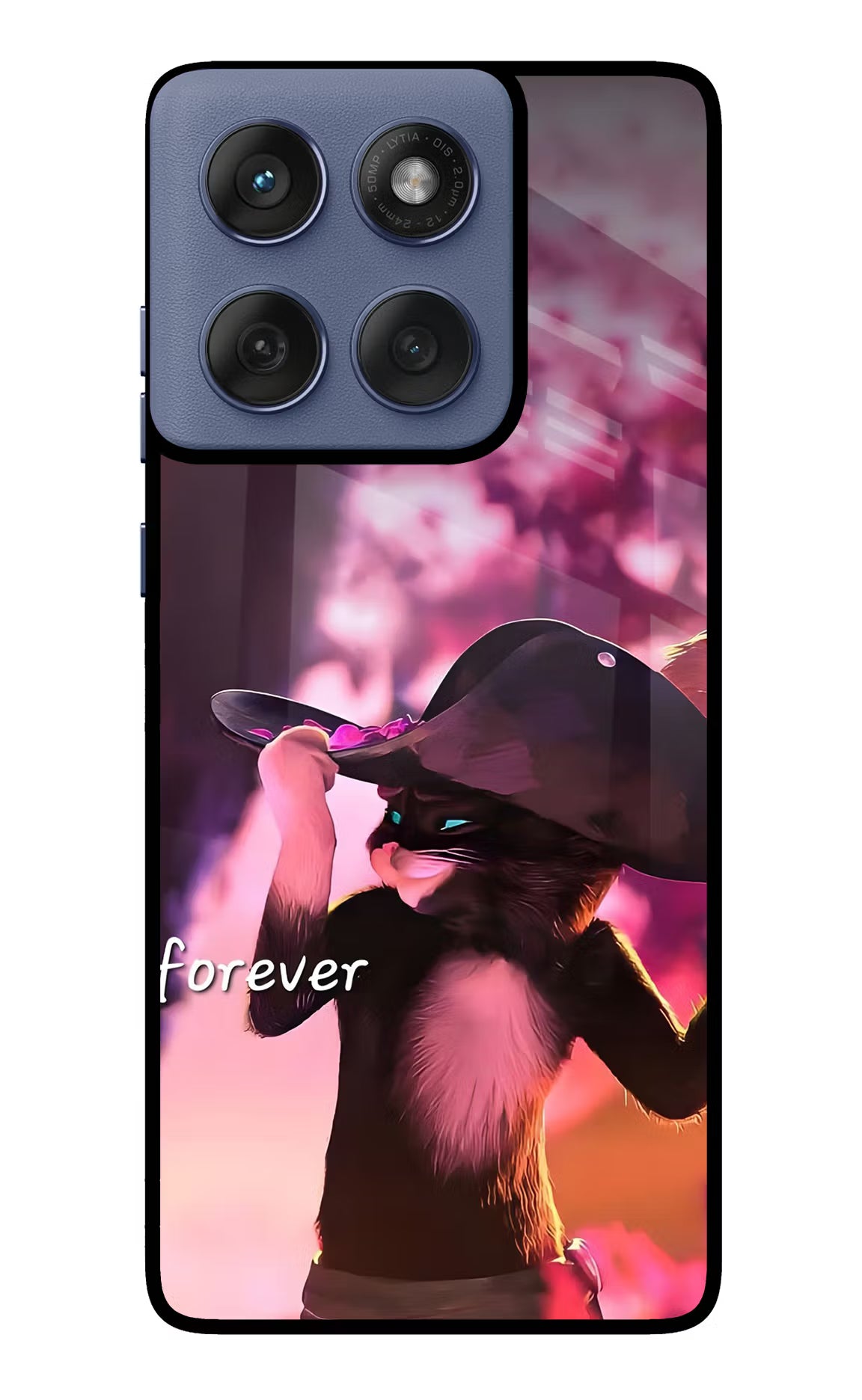 Forever Cat Moto Edge 60 Fusion Glass Case