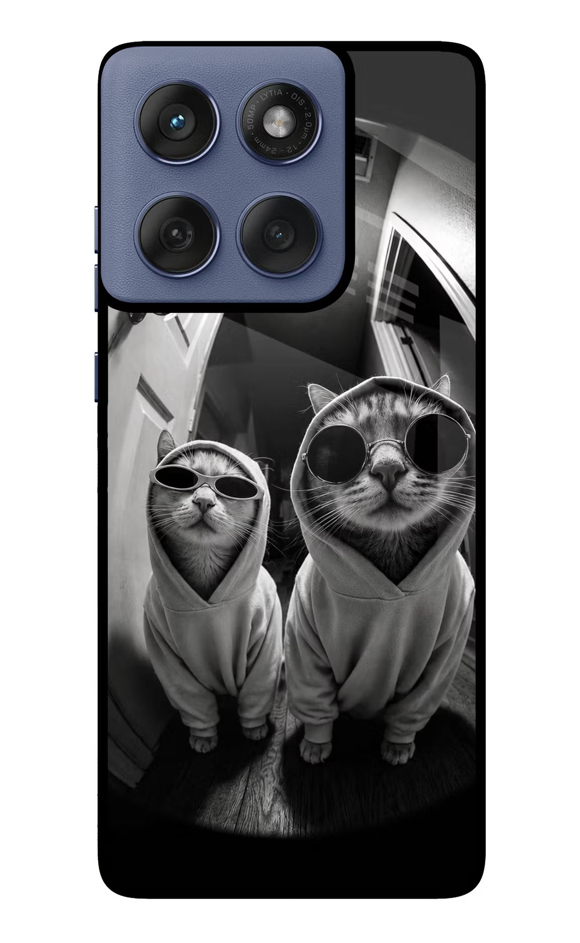 Hood Cats Moto Edge 60 Fusion Glass Case