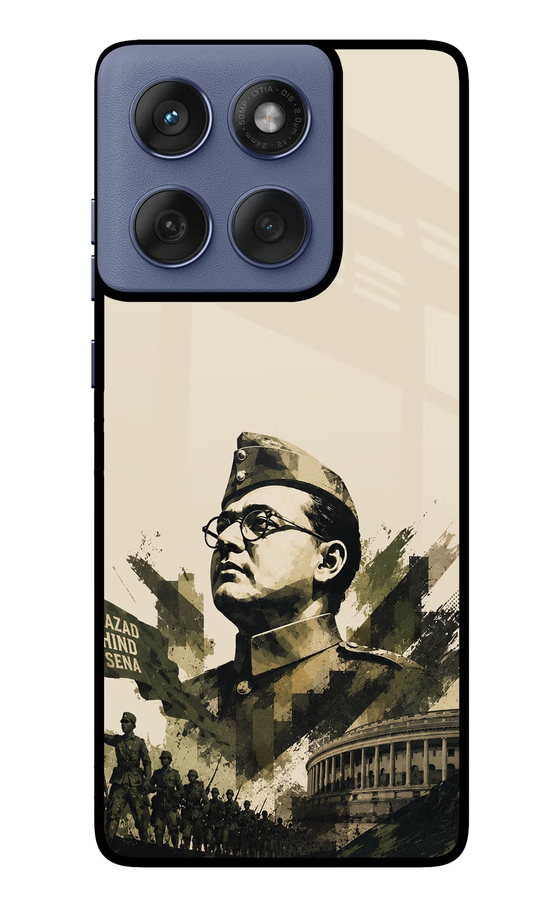 Netaji Rising Moto Edge 60 Fusion Glass Case