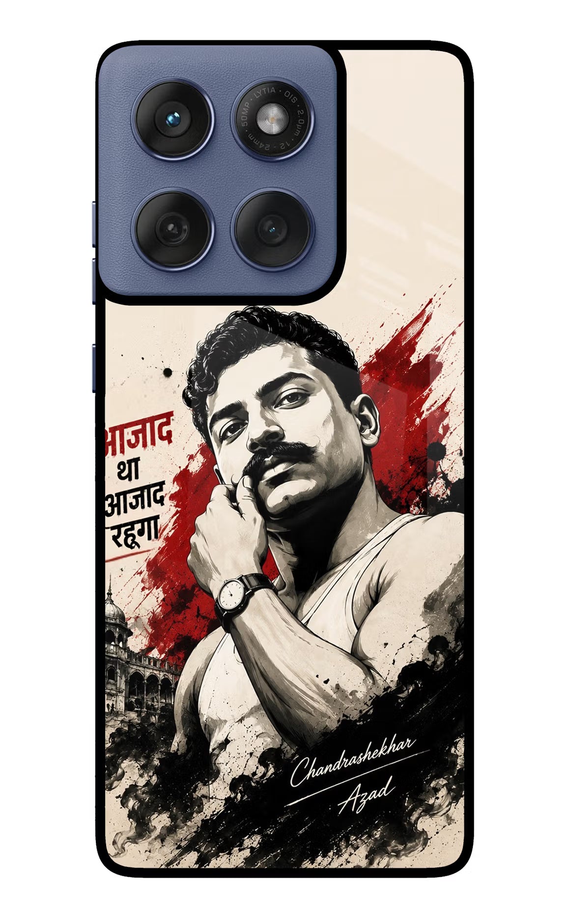 Dr. Ambedkar Visionary Moto Edge 60 Fusion Glass Case