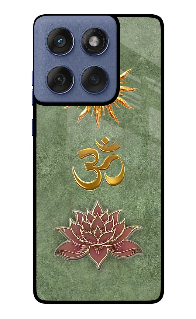 Om & Lotus Moto Edge 60 Fusion Glass Case