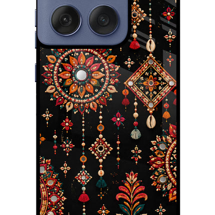 Boho Noir Moto Edge 60 Fusion Glass Case