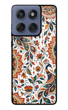 White Mayura Moto Edge 60 Fusion Glass Case