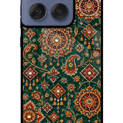 Green Pataka Moto Edge 60 Fusion Glass Case
